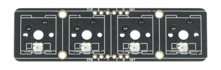 The board has terminals in the form of solder pads and a STEMMA QT / Qwiic connector.