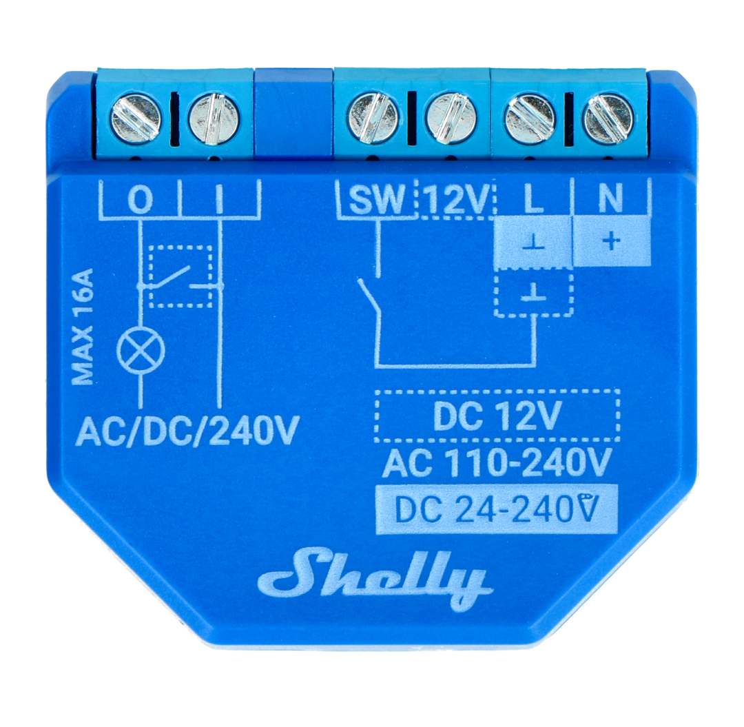 Shelly 2.5-WiFi Smart Switch with Consumption Detector