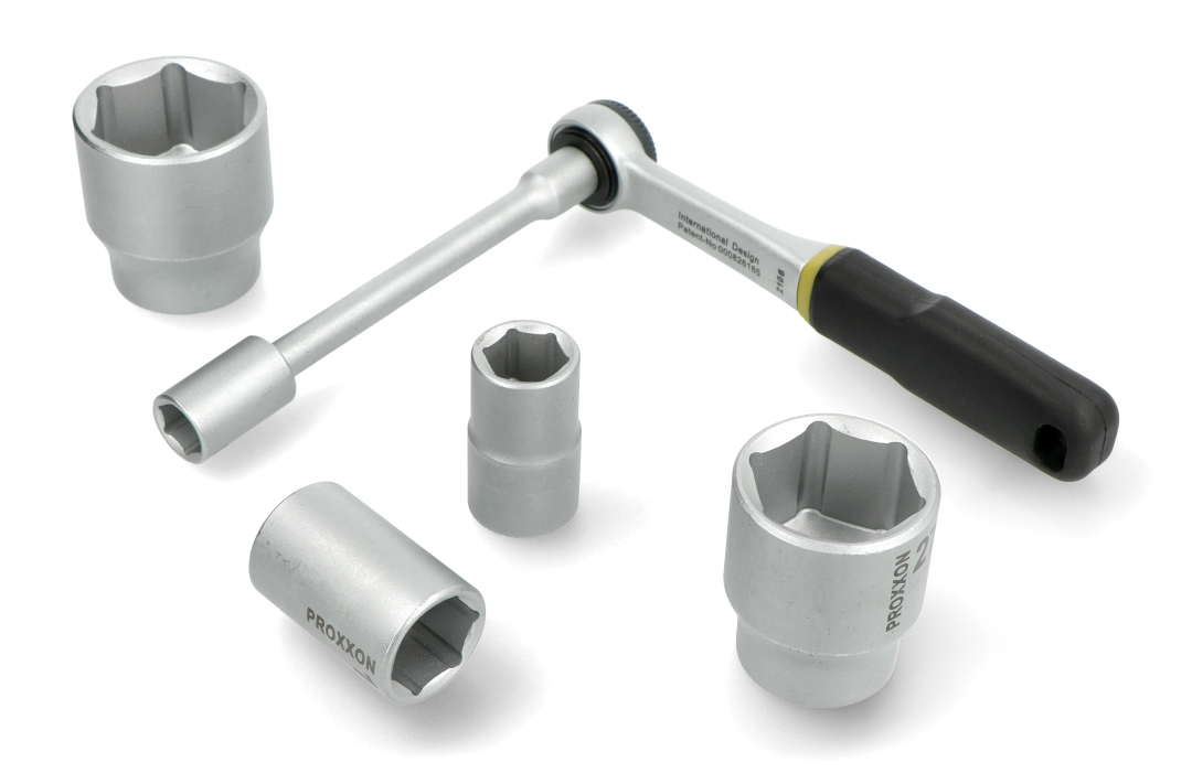 Socket wrench set Proxxon PR23020 - 1/2'' and 1/4'' - 27 pieces