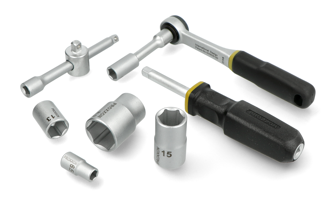 Socket wrench set Proxxon PR23020 - 1/2'' and 1/4'' - 56 pieces