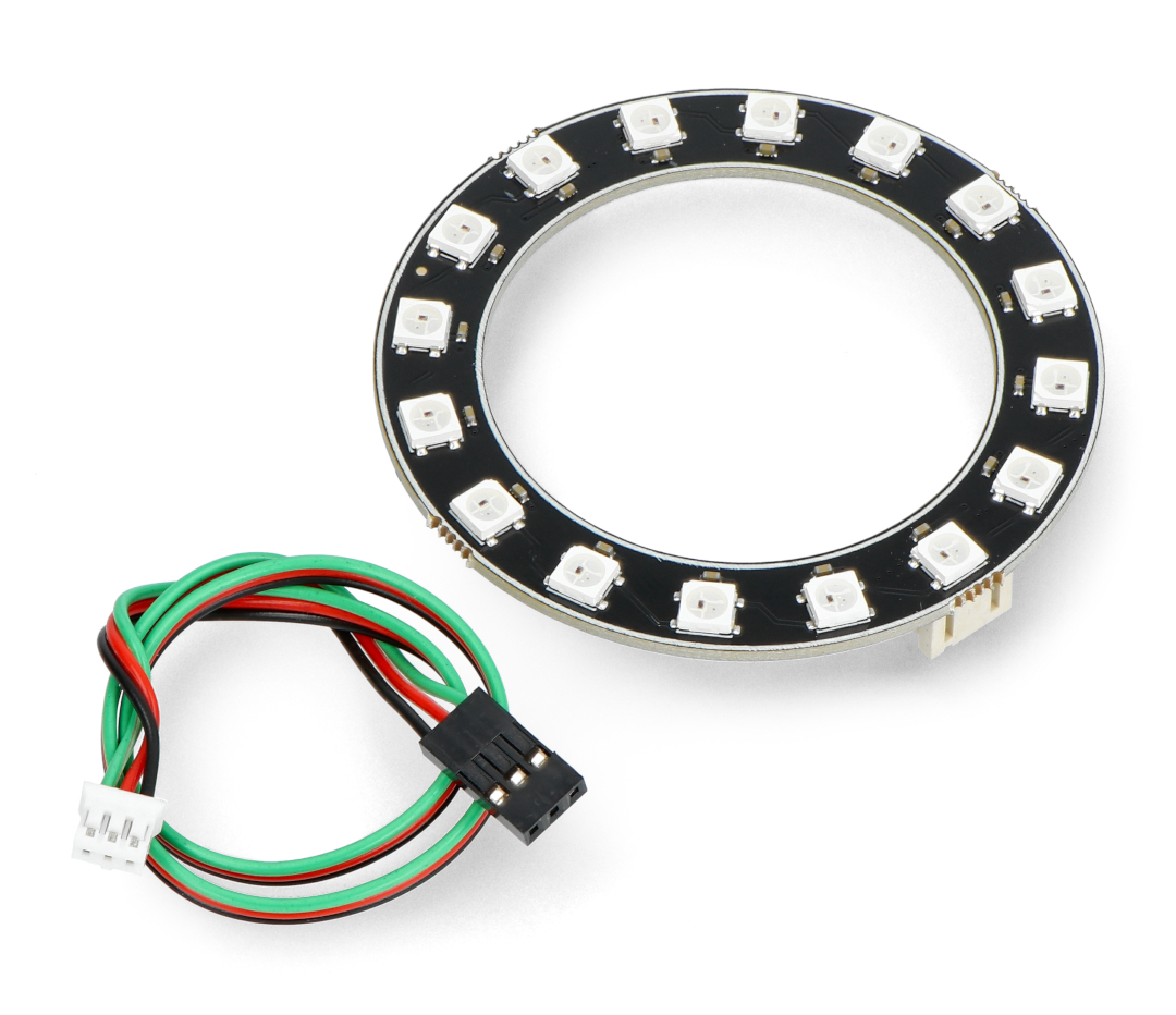 WS2812-16 RGB LED Ring Lamp - 70mm - DFRobot DFR0888-16 Botland