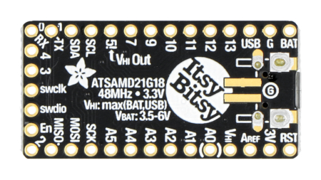 ItsyBitsy M0 Express - ATSAMD21 microcontroller board - Adafruit 3727