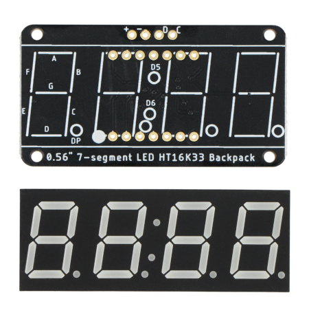 4-digit 7-segment display module