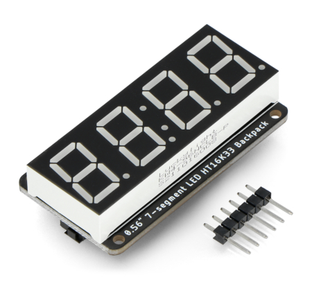The communication module uses the I2C interface, there are also 2 Qwiic / STEMMA QT connectors on the board