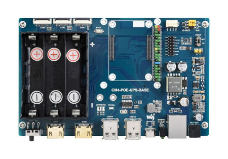 View of the components on the board.