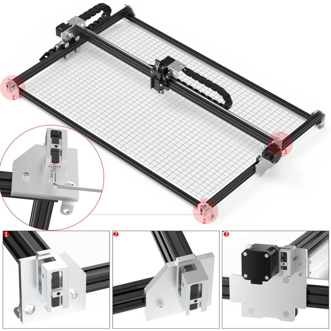 Creality Air Assist Kit for Laser Engraver Falcon 10W/7.5W/10W Module,  22L/min Airflow Air Assist Pump for Laser Cutter and Engraver, Clean  Surface