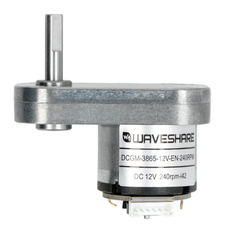 L 12V 240 RPM motor with metal gear.