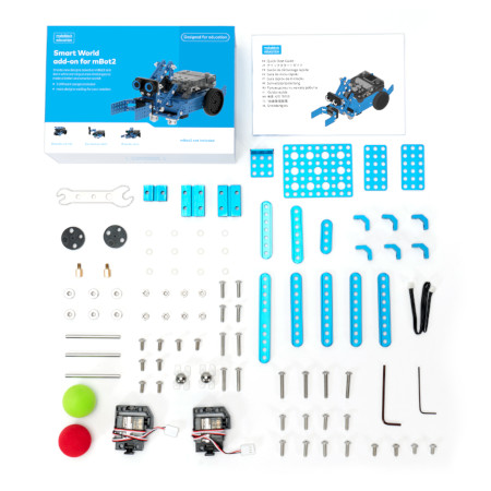 Makeblock Smart World is a set that allows you to expand the mBot2 robot and give it new functions