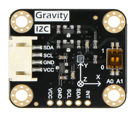 Energy-saving three-axis geomagnetic sensor from DFRobot.