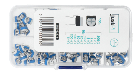 A set of horizontal mounting potentiometers - 100 pcs.