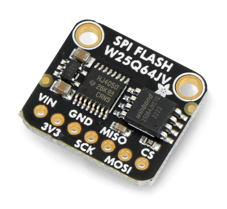 SPI FLASH Breakout - module with Flash memory W25Q64 - 64 Mb / 8 MB - Adafruit 5636.