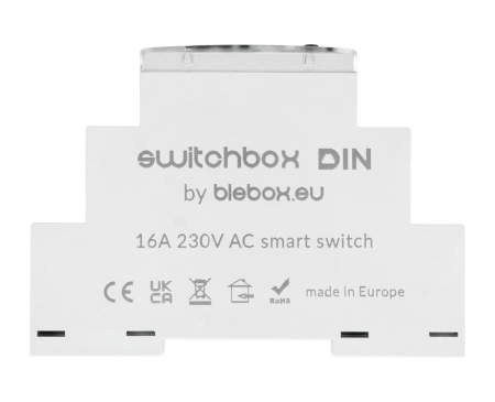 BleBox SwitchBox DIN - 230 V WiFi relay - Android / iOS application