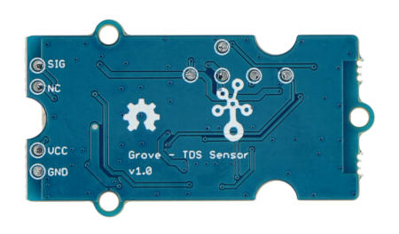 The TDS water quality meter has three mounting holes