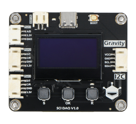 Gravity - SCI DAQ Module - data acquisition module with display - I2C - DFRobot DFR0999