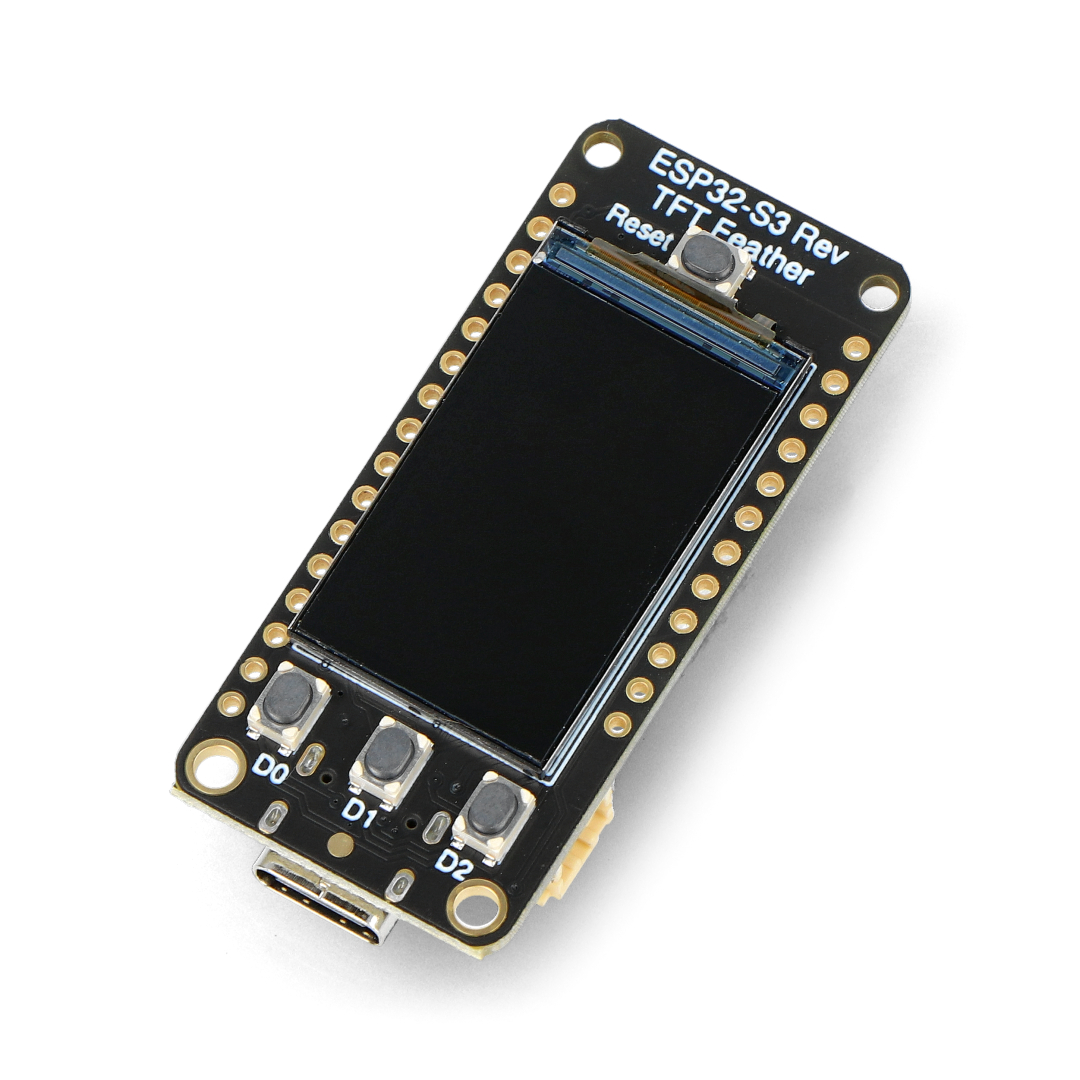 Feather ESP32-S3 Reverse with TFT display - WiFi module - 4MB Flash 2MB  PSRAM - compatible with Arduino - Adafruit 5691 Botland - Robotic Shop