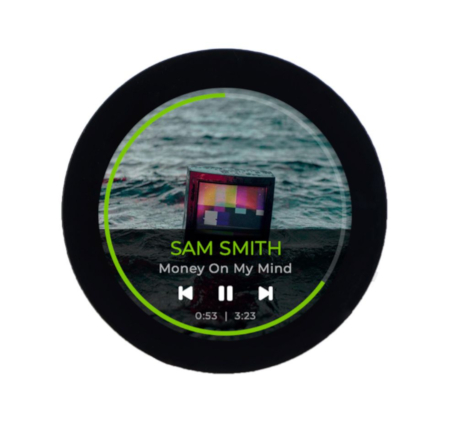 Round touch screen