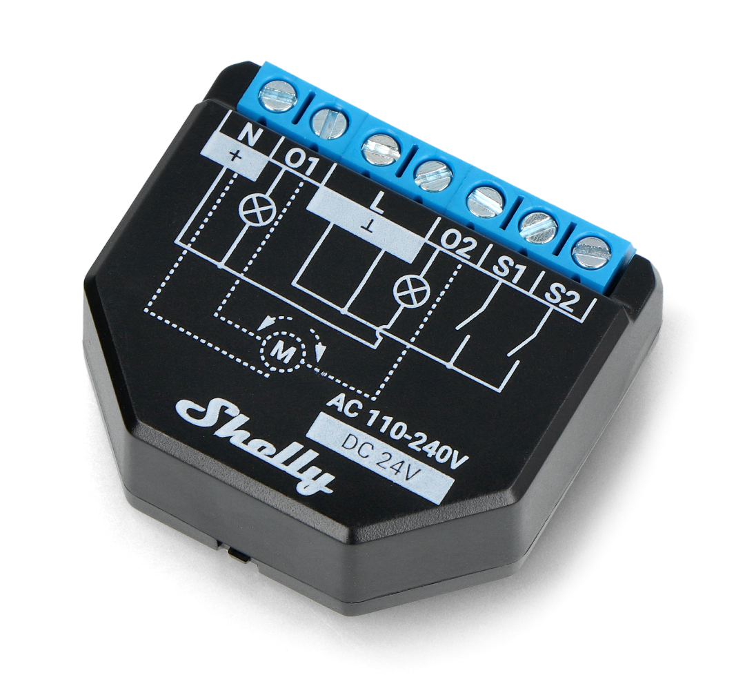 Shelly 2.5 2-channel intelligent relay, consumption measurement