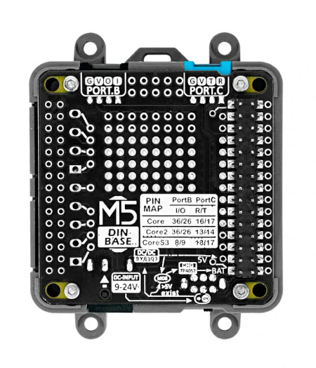 The kit also includes a DinBase board.