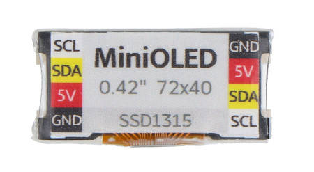 The module has a built-in SSD1315 driver