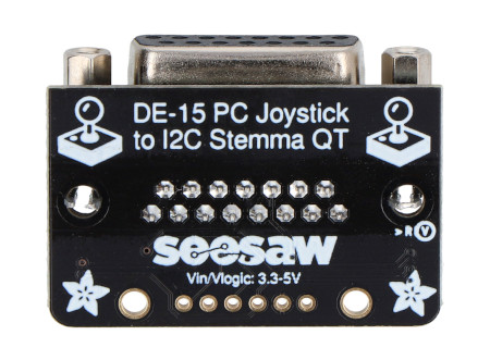 The module also has soldering pads to which the goldpin connectors included in the kit should be soldered