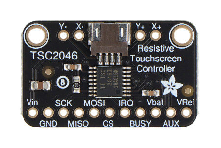 Resistive touch screen controller - TSC2046 - SPI - Adafruit 5767