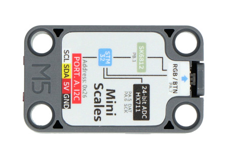 Mini Scales Unit - pressure sensor up to 5 kg - HX711 - Unit expansion module - M5Stack U177