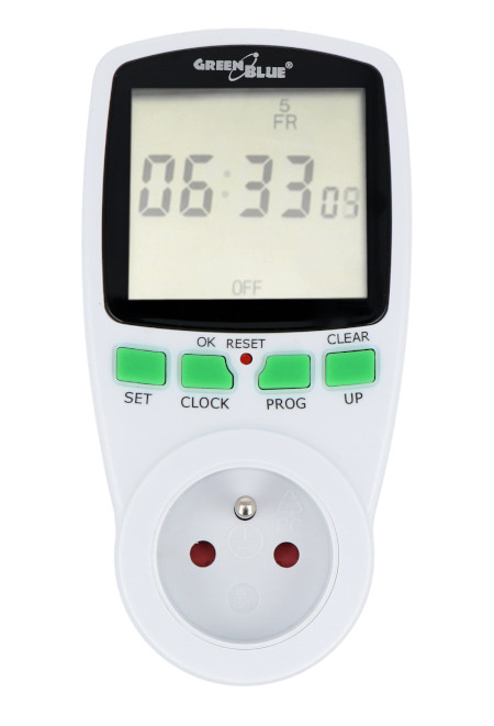 Digital timer 220 - 240 V 3600 W - Green Blue GB105