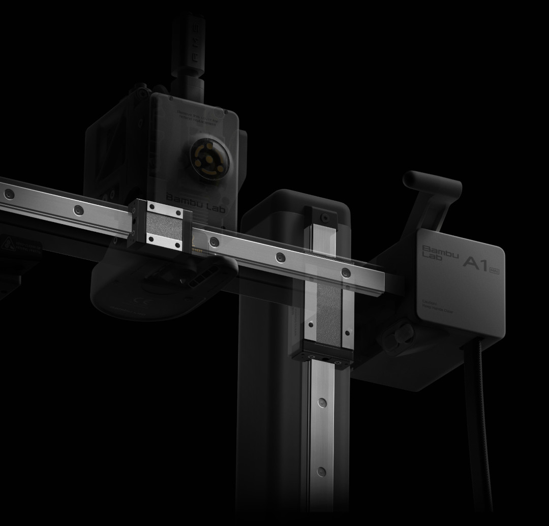 The printer's sturdy frame ensures a stable printing process