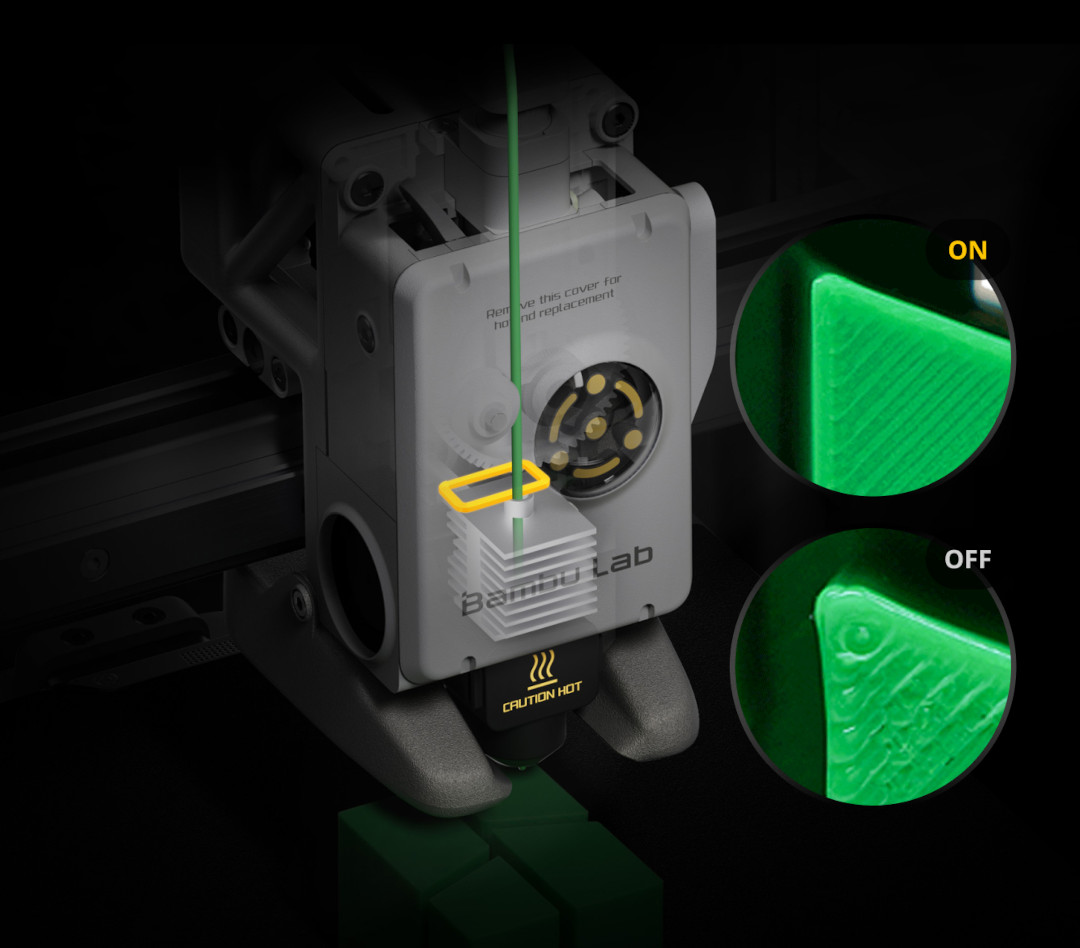 The nozzle pressure sensor allows you to obtain flow parameters and adjust them accordingly