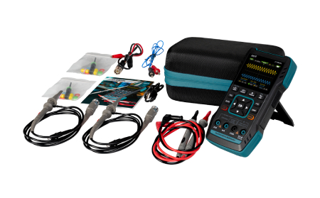 3 in 1 Portable Oscilloscope with Multimeter and Signal Generator - Joy-IT OMS01