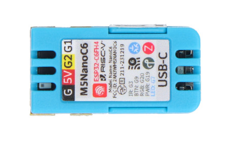 M5NanoC6 Dev Kit - ESP32-C6FH4 - development kit - M5Stack C125
