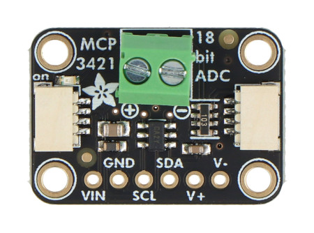 MCP3421 - 18-bit 1-channel I2C ADC - STEMMA QT / Qwiic - Adafruit 5870