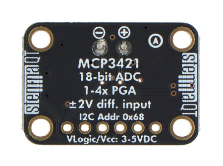 MCP3421 - 18-bit 1-channel I2C ADC - STEMMA QT / Qwiic - Adafruit 5870