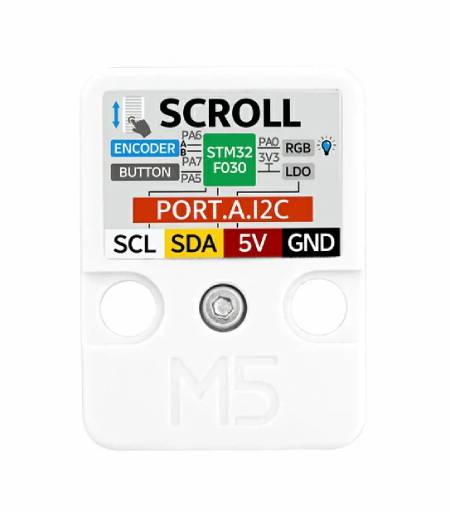 Scroll - rotary encoder with push button - Unit expansion module - M5Stack U186
