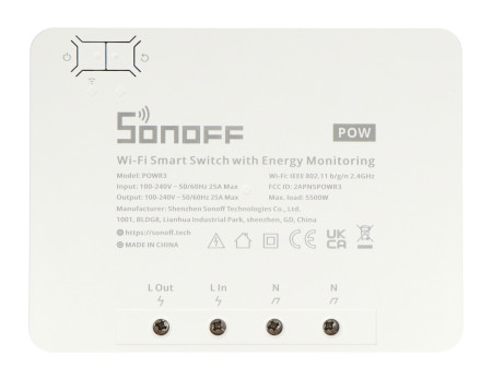 Sonoff POWR3 - Smart Switch with WiFi Current Measurement Function - Android / iOS App