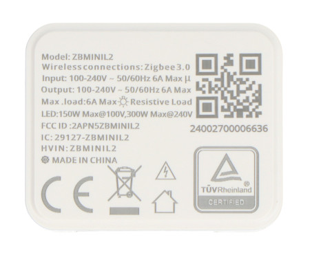 Sonoff ZBMINI-L2 - Smart Switch Without N - ZigBee - Android / iOS App