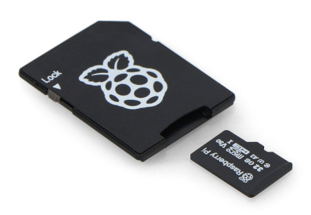 The 32GB microSD memory card is an ideal choice for Raspberry Pi users
