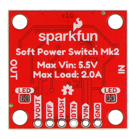 Soft Power Switch Mk2 - JST 2mm - power switch - SparkFun PRT-26993