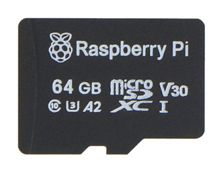 Raspberry Pi microSD 64GB Class A2 Memory Card