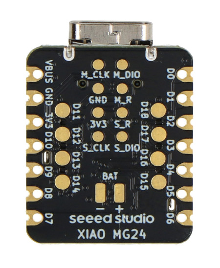 The board is based on the Silicon Labs EFR32MG24 processor with an ARM Cortex M33 core, supports Matter, Thread and
