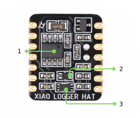 Xiao Logger HAT - expansion module with RTC and environmental sensors for Seeed Xiao - Seeedstudio 114993446