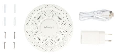 Intelligent IP30 LoRaWAN E-cigarette Smoke Detector - White - Milesight GS601