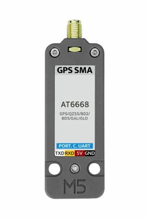 GPS / BDS Unit with SMA antenna - AT6668 - Unit expansion module - M5Stack U190