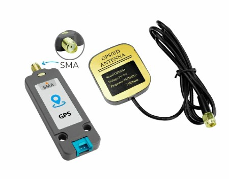 GPS / BDS Unit with SMA antenna - AT6668 - Unit expansion module - M5Stack U190