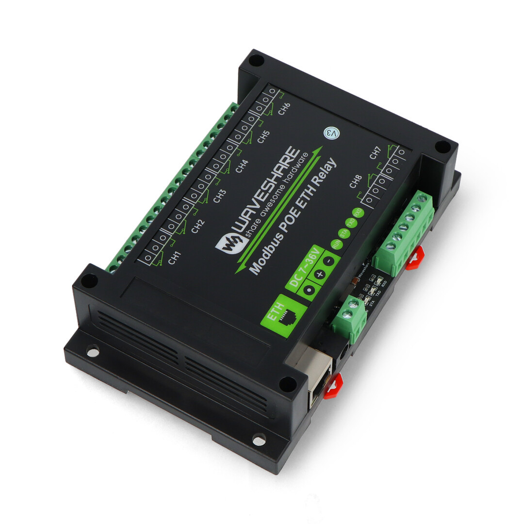 Relay module 8 channels with optoisolation - 10A/250VAC/30VDC contacts ...