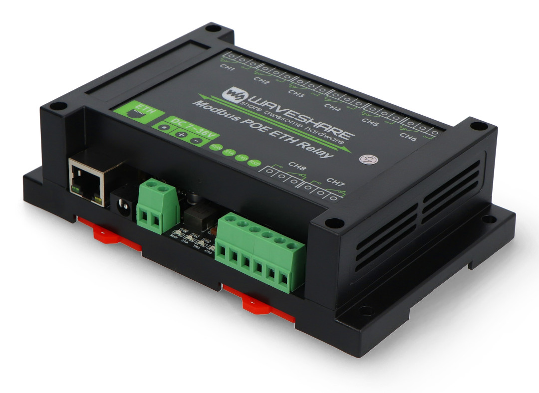 Relay module 8 channels with optoisolation - 10A/250VAC/30VDC contacts ...