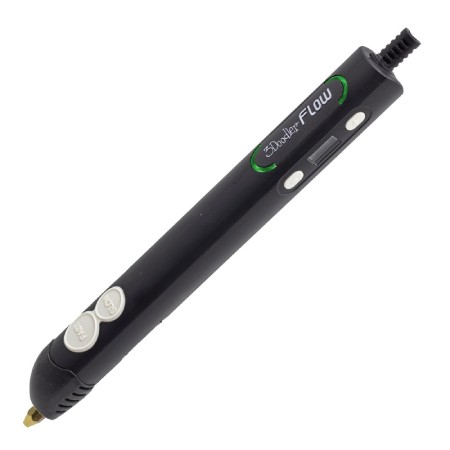 3Doodler Flow Essentials 3D Printing Pen - Set of 8 Filaments + Accessories