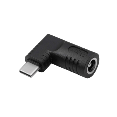 DC 5.5 / 2.5 mm + pin to USB type C adapter - socket for AC adapter - Akyga AK-ND-D06
