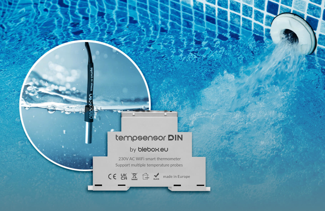 BleBox tempProbe probes have an IP68 tightness class, which ensures full resistance to water and moisture