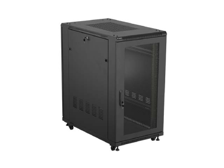 Floor-standing rack installation cabinet - 19'' 22U 600 x 1000 mm - black - Lanberg FF01-6022-23B